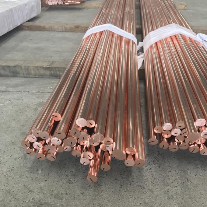 Nickel coated small diameter polished copper round bar