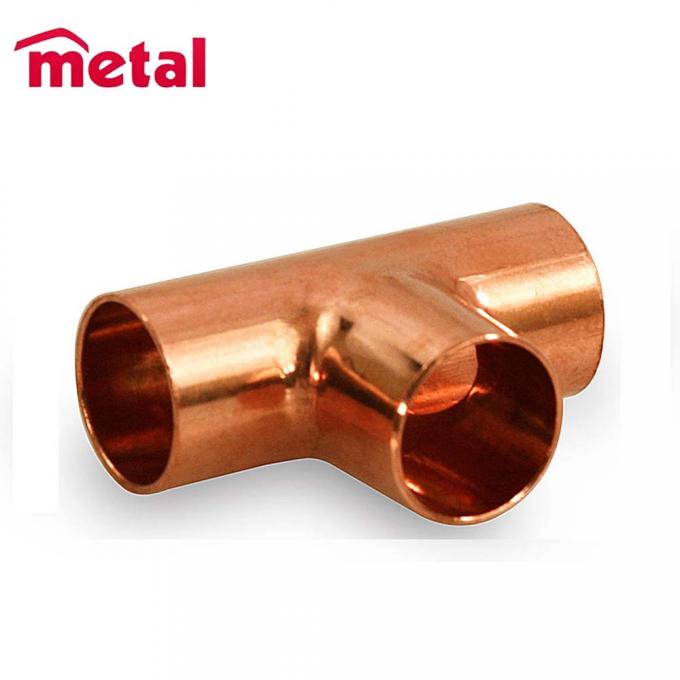 Metal Target RED Tee UNS C71500 SMLS DN 200X100 3X2.5mm Copper Nickle Butt Welding Pipe Fittings 0