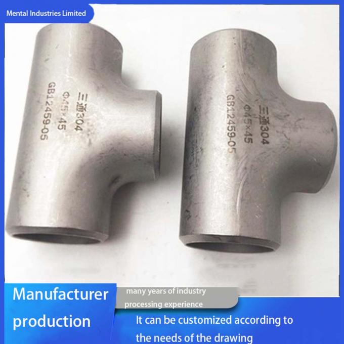 Copper Nickel Equal Tee UNS C71500 SMLS Butt Welding Pipe Fittings for High Temperature Applications 5