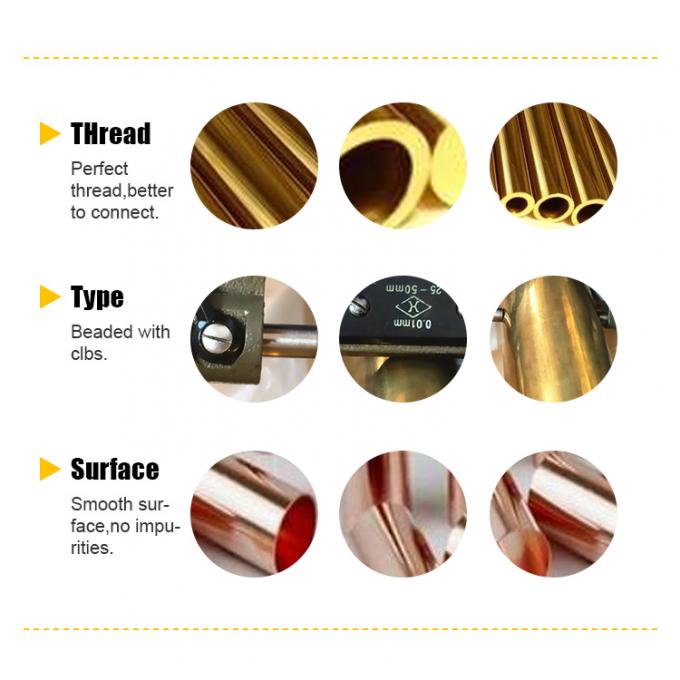 METAL Seamless bar C70600 90/10 Copper Nickel CuNi High Temperature High Pressure 1