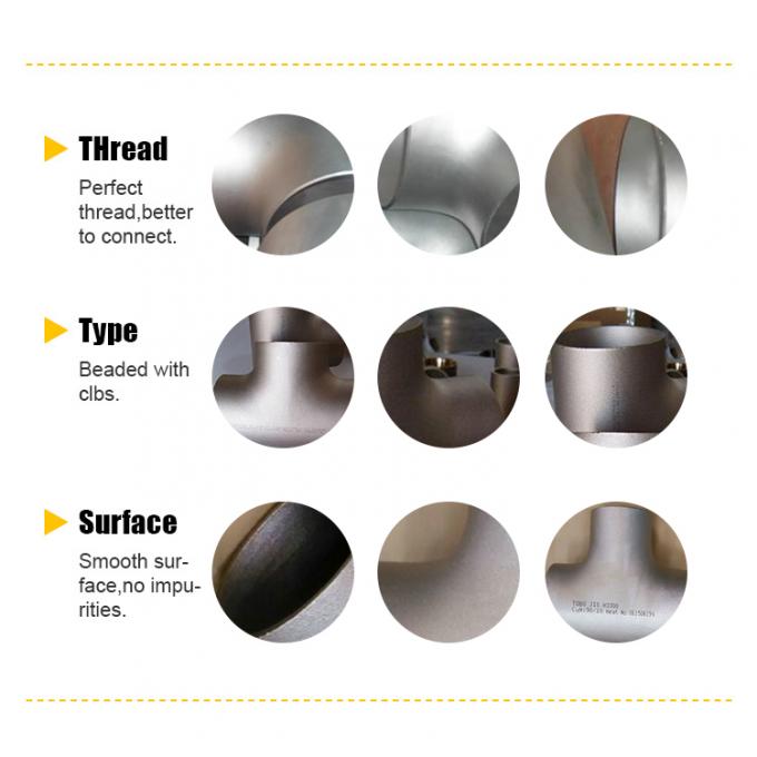 Copper Nickel Lap Joint Stub End Long / Short Pattern Welded With Flange Nipple 1