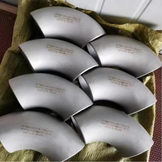 METAL B363-WPT12 SMLS LR BW ASME-B16.9 SCH80 1" Stainless Steel Pipe Fittings 90 Long Radius Degree Elbow 2