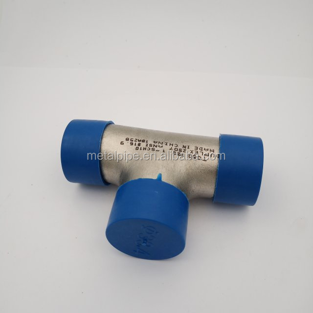 Copper Nickel Equal Tee ASME B16.9 Nickel Alloy Pipe Fittings Customize Tee 1