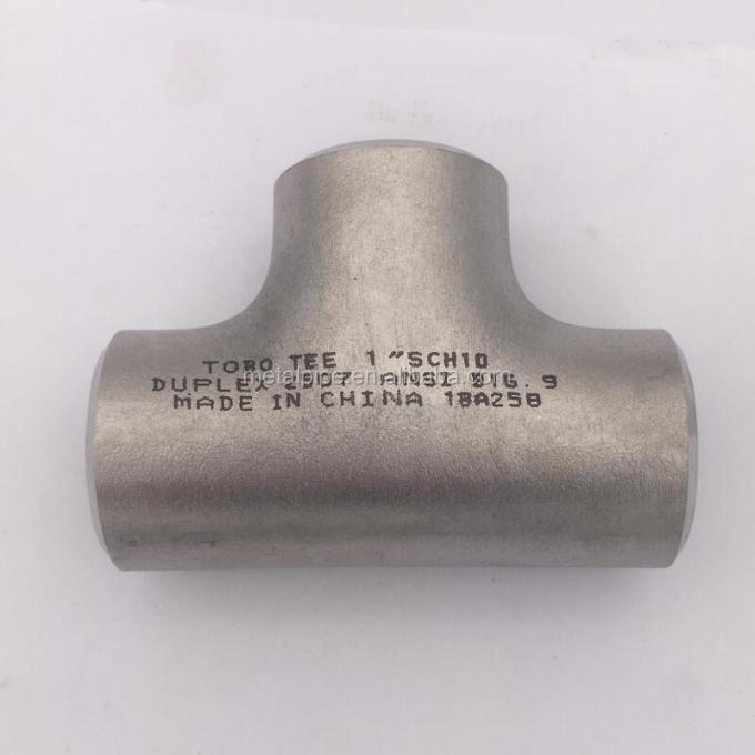 Copper Nickel Equal Tee ASME B16.9 Nickel Alloy Pipe Fittings Customize Tee 2
