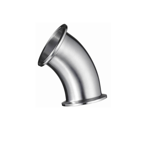SCH40 2" Inside Polished Sanitary Copper Nickel Pipe Fitting Degree Elbow 5
