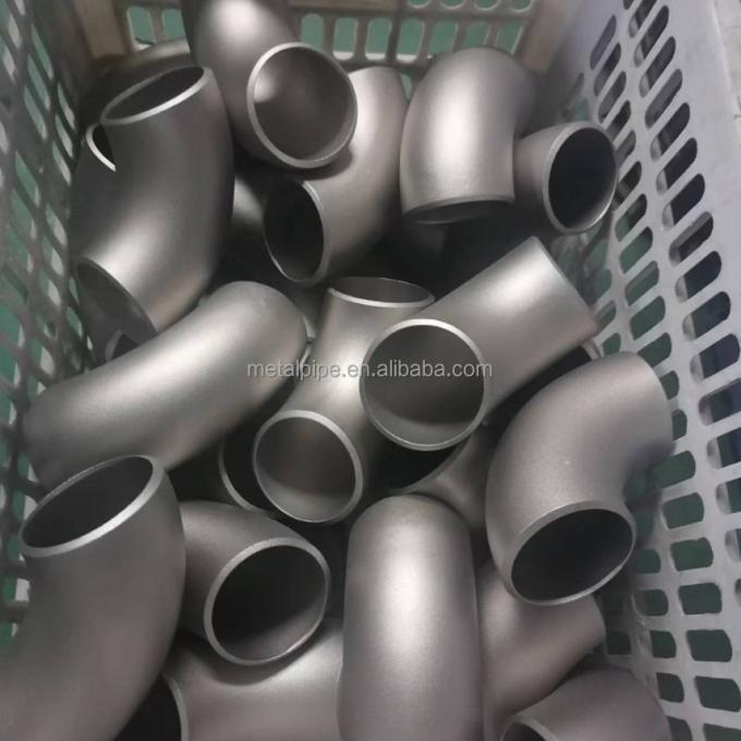 Metal Copper Nickel Fitting ASME B36.19 LR/SR 2inch Sch10s 90 Degree Elbow Pipe Fittings 3