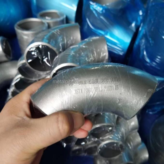 Metal Copper Nickel Fitting ASME B36.19 LR/SR 2inch Sch10s 90 Degree Elbow Pipe Fittings 0