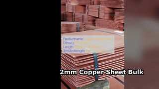 2mm Red Copper Sheet Bulk Supply