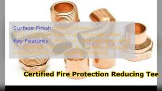 Ductile Iron Grooved Reducing Tee FM UL Approved