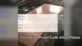 CuNi 90 10 and 70 30 Alloy Plates Corrosion Proof