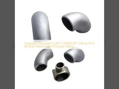 CuNi C70600 90 Degree Elbow High Pressure Pipe Fitting