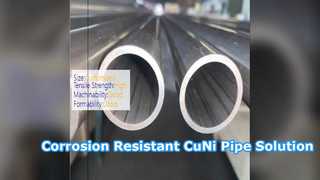 High Tensile CuNi C70600 Seamless Pipe Corrosion Resistant