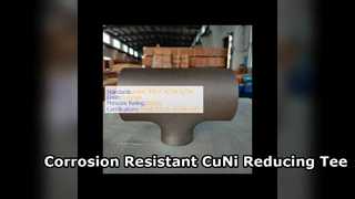 70 30 CuNi Reducing Tee Corrosion Resistant Pipe Fitting