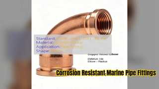 Copper Nickel 90 10 Elbow Pipe Fitting for Marine Systems