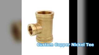 Copper Nickel Tee Custom Delivery Industrial Pipe