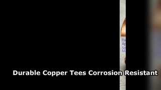 Durable Copper Equal Tee Pipe Fittings ANSI JIS DIN Standard