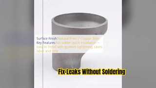 Easy No Solder Brass Compression Reducing Coupling Install