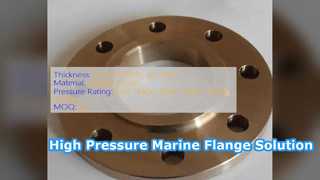 C70600 CuNi Flange High Pressure Marine Fitting Solution