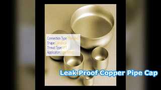 Threaded Copper Pipe Cap 150 PSI Leak Proof Seal