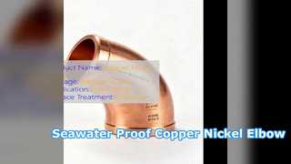 C70600 Copper Nickel 90 Degree Elbow Seawater Resistant