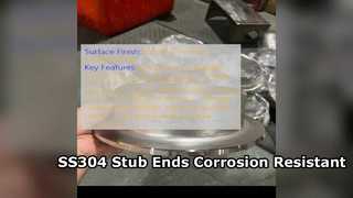 ASTM A403 SS304 Lap Joint Stub End Pipe Fittings