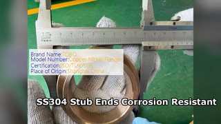 SS304 Stub End Fittings Durable Corrosion Resistant Piping