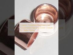Custom Copper Threaded Pipe Caps for Secure Water Piping