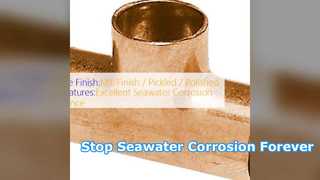 Marine Grade CuNi 90 10 Equal Tee Corrosion Resistant Pipe