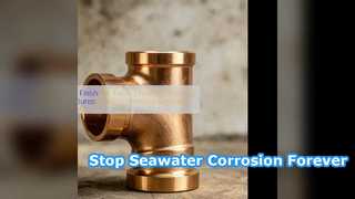 Marine CuNi C70600 Equal Tee Seawater Corrosion Solution