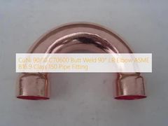 CuNi 90 10 C70600 90 Degree LR Elbow Pipe Fitting
