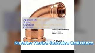 ASTM B466 C70600 Copper Nickel Elbows for Marine Piping
