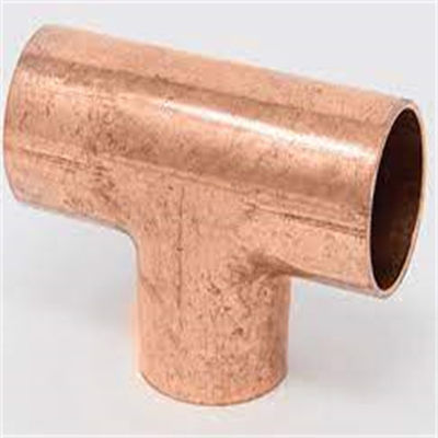 Seawater Corrosion Resistant Copper Nickel Equal Tee with Butt Weld Connection ASME B16.9 Compliant