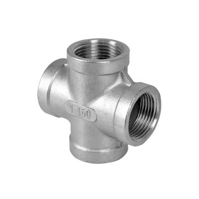 Metal Copper Nickel Cross Forged Fittings Socket Welded Cross 3000LBS ASME B16.11 SA-182