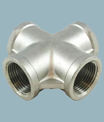 Metal Copper Nickel Cross Forged Fittings Socket Welded Cross 3000LBS ASME B16.11 SA-182