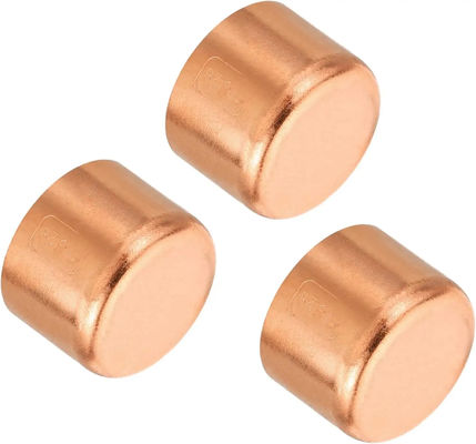 150 PSI 400°F Polished Finish Copper Pipe Cap Threaded Pipe End Cover