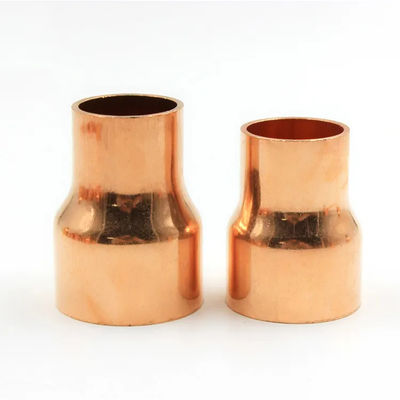 Brass Compression Reducing Coupling Copper Pipe Fittings, No-Solder Quick Install for Plumbing Systems