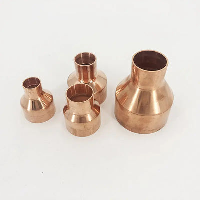 Quick-Connect Solderless Brass Reducer Coupling Corrosion-Resistant Compression Fitting for Copper Pipe