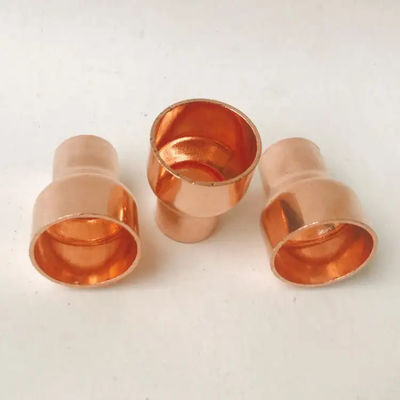 Quick-Connect Solderless Brass Reducer Coupling Corrosion-Resistant Compression Fitting for Copper Pipe