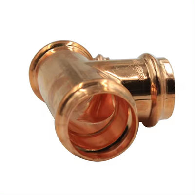 ANSI JIS DIN Standard Copper Equal Tee Corrosion Resistant Pipe Fitting Custom Logo