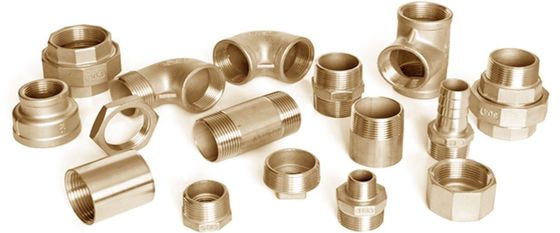 C70600 Copper Nickel Equal Tee NPT/BSP Thread DN20 Corrosion Proof Pipe Adapter Fitting