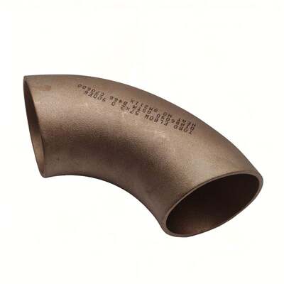 Copper Nickel ASTM B466 CuNi10Fe1.6mn 1.5D 90° 3'' Elbow