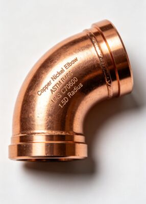 C70600 Copper Nickel Seamless 90° Elbow ASME B16.9 BW Corrosion Resistant Fitting