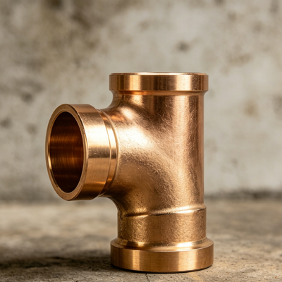 Threaded Copper Nickel Equal Tee with ANSI JIS DIN Standards for Corrosion Resistant Industrial Applications