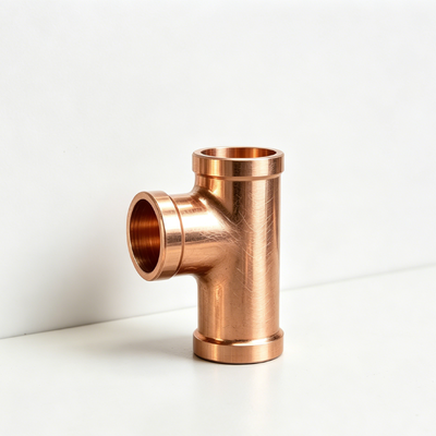 C70600 CuNi 90/10 Equal Tee ASME B16.9 Butt Weld SCH10 for Heat Exchanger