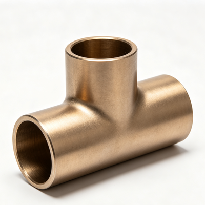 C70600 Copper Nickel Equal Tee with NPT/BSP Thread DN20 Corrosion Proof Pipe Adapter Fitting
