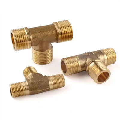 Threaded Copper Nickel Equal Tee with DN20 Size and ANSI JIS DIN Standard for Industrial Water Pipe Systems