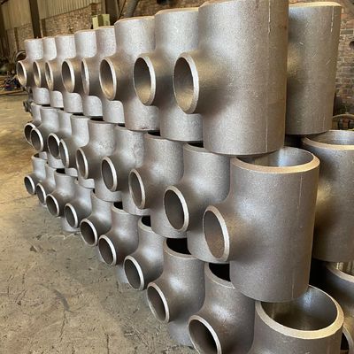 Seawater Corrosion Resistant Copper Nickel Equal Tee with Butt Weld Connection ASME B16.9 Compliant