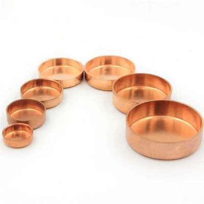 Threaded Copper Cap Fitting ANSI/DIN 150 PSI Pipe End Seal Closure for Water Piping