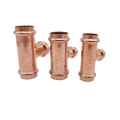 Marine Grade Cupro Nickel Equal Tee C71500 Seamless Butt Weld Fitting 2