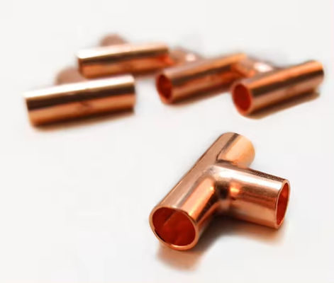 ANSI JIS DIN Standard Copper Equal Tee Corrosion Resistant Pipe Fitting Custom Logo